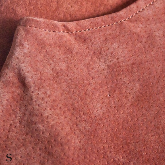 Tobi Shifting Sides Rust Suede Shift Dress NWT - Picture 4 of 6